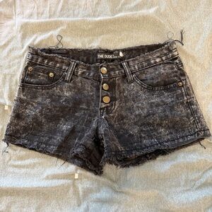 Women's Black Jean Shorts